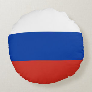Coussins Ronds Drapeau de la Russie