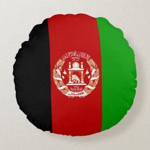 Coussins Ronds Drapeau de l'Afghanistan