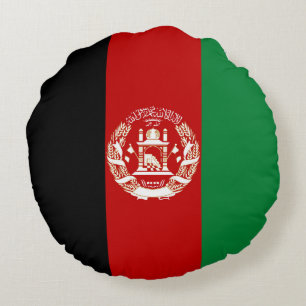 Coussins Ronds Drapeau de l'Afghanistan