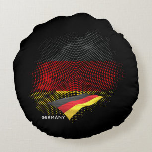 Coussins Ronds Drapeau de l'Allemagne
