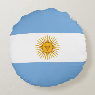 Coussins Ronds Drapeau de l'Argentine