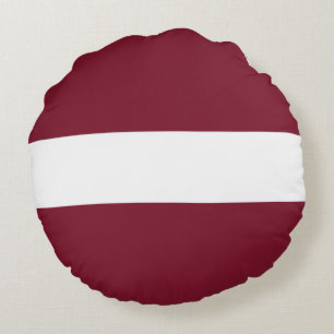 Coussins Ronds Drapeau de Lettonie