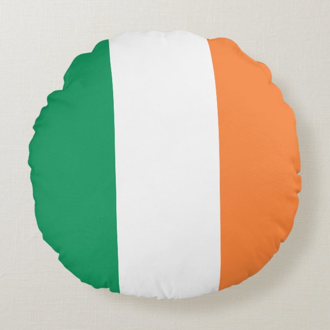 Coussins Ronds Drapeau de l'Irlande (Devant)