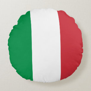 Coussins Ronds Drapeau de l'Italie