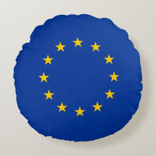 Coussins Ronds Drapeau de l'Union européenne (UE) (Europe)