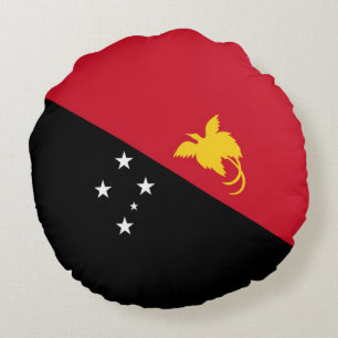 Coussins Ronds Drapeau de Papouasie-Nouvelle-Guinée