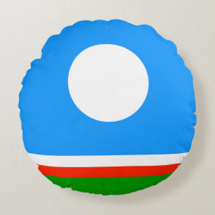 Coussins Ronds Drapeau de Sakha