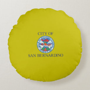 Coussins Ronds Drapeau de San Bernardino (Californie)