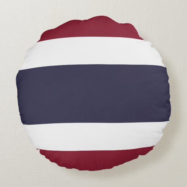 Coussins Ronds Drapeau de Thaïlande (Dos)