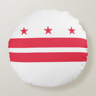 Coussins Ronds Drapeau de Washington D.C. (District de Columbia)