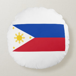 Coussins Ronds Drapeau des Philippines