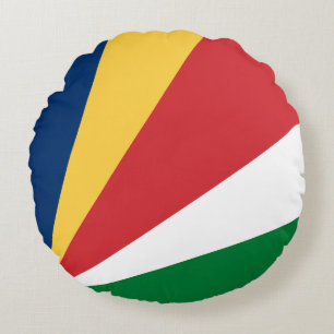 Coussins Ronds Drapeau des Seychelles