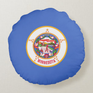 Coussins Ronds Drapeau d'État du Minnesota