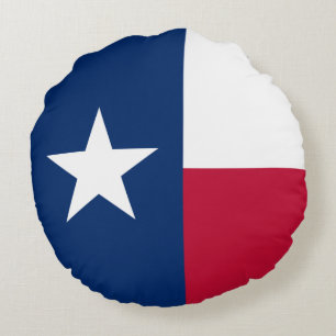 Coussins Ronds Drapeau d'État texan (Texas)