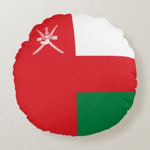 Coussins Ronds Drapeau d'Oman