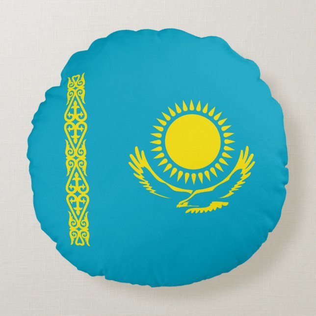 Coussins Ronds Drapeau du Kazakhstan (Devant)