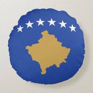 Coussins Ronds Drapeau du Kosovo