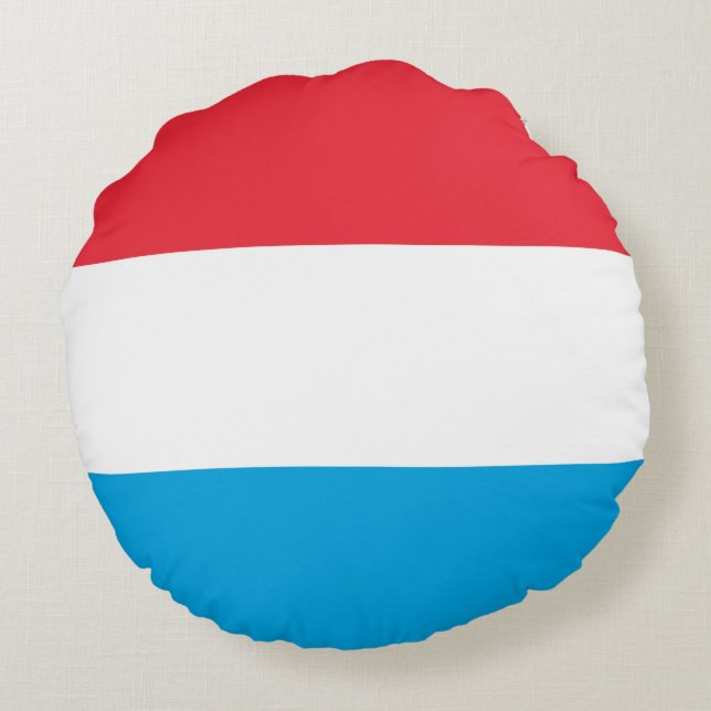 Coussins Ronds Drapeau du Luxembourg (Dos)