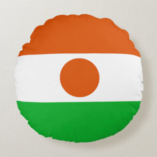Coussins Ronds Drapeau du Niger