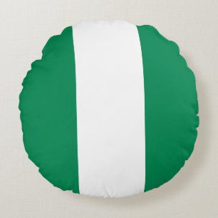 Coussins Ronds Drapeau du Nigeria