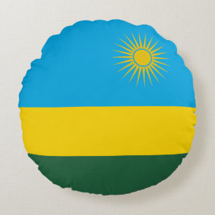 Coussins Ronds Drapeau du Rwanda