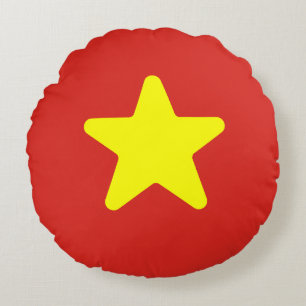 Coussins Ronds Drapeau du Vietnam