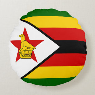 Coussins Ronds Drapeau du Zimbabwe