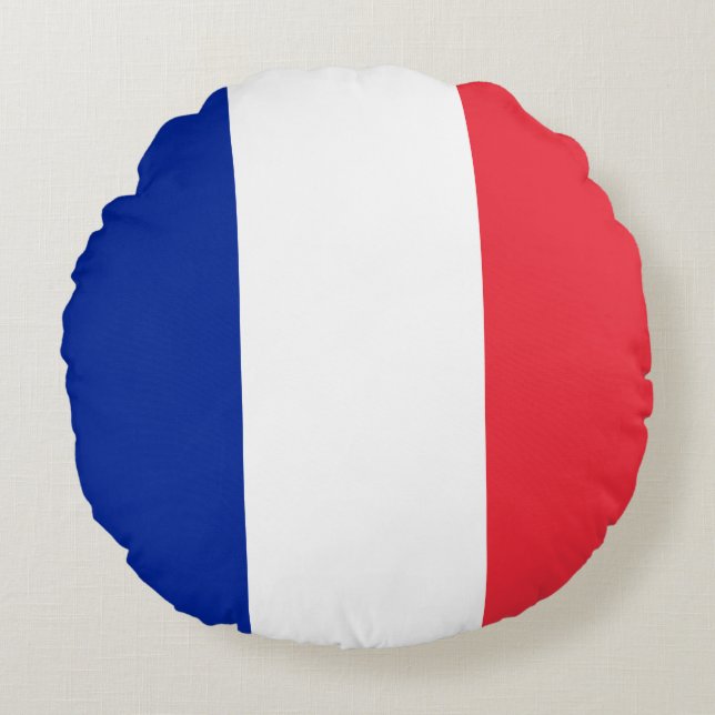 Coussins Ronds Drapeau français (Devant)