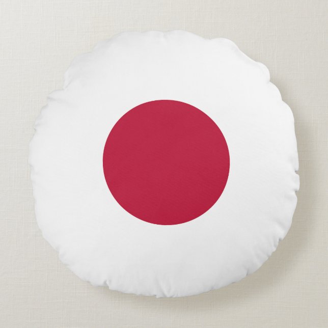 Coussins Ronds Drapeau Japon (Devant)
