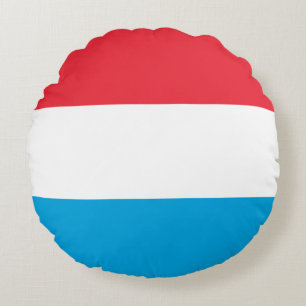Coussins Ronds Drapeau Luxembourg