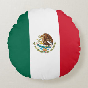 Coussins Ronds Drapeau mexicain