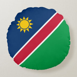 Coussins Ronds Drapeau Namibie