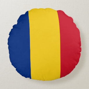 Coussins Ronds Drapeau roumain