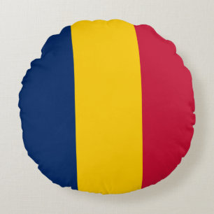 Coussins Ronds Drapeau Tchad