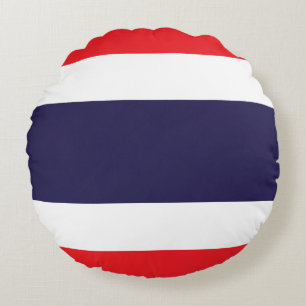 Coussins Ronds Drapeau Thaïlande