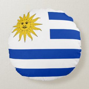 Coussins Ronds Drapeau uruguayen