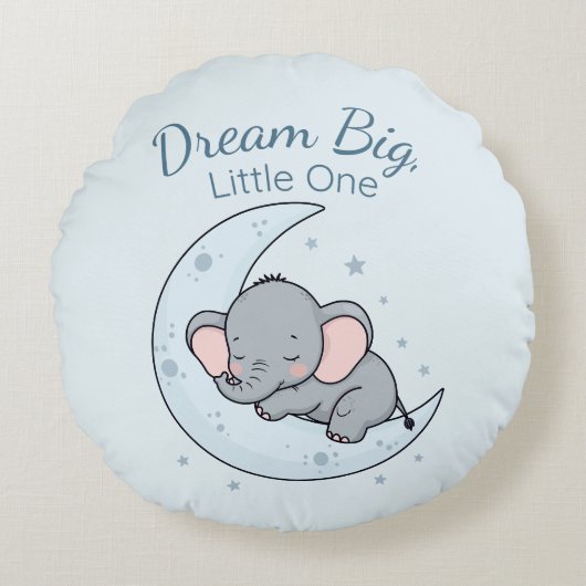 Coussins Ronds Dream Big, Little One (Devant)