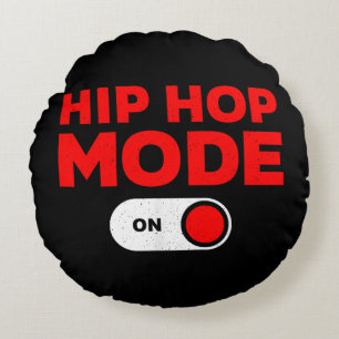Coussins Ronds Drôle Hip hop Design pour hommes femmes 90s Hip ho