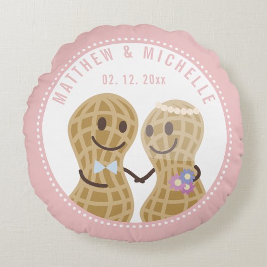 Coussins Ronds Drôle Je suis Nue À Propos De Vous Joyeux Annivers (Devant)