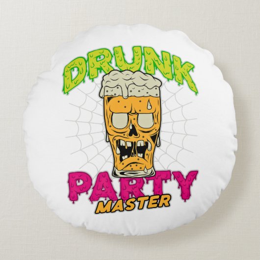 Coussins Ronds Drunk Zombie Pillow (Devant)