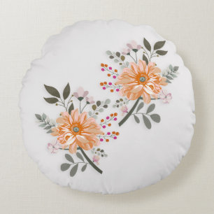 Coussins Ronds Duo fleuri