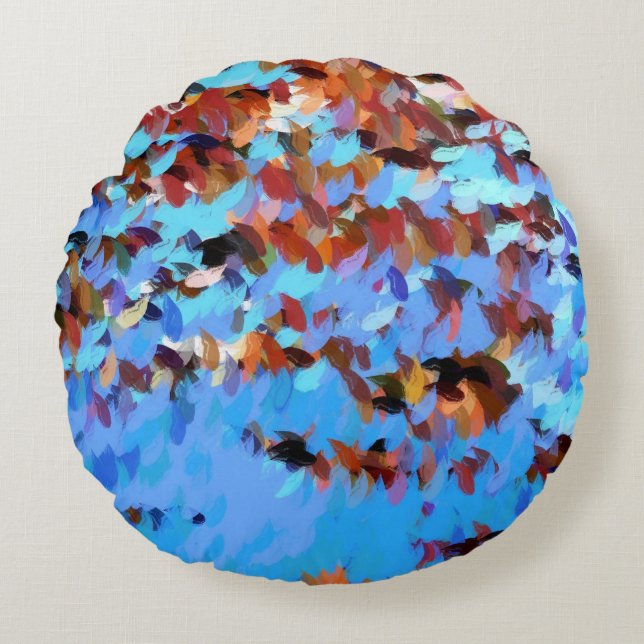 COUSSINS RONDS EAU DE LA RIVIÈRE DÉVERSÉE PILOTE (Devant)