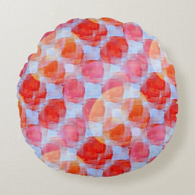 Coussins Ronds Éclat d'arrière - plan de texture de conception (Devant)