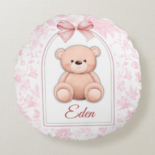 Coussins Ronds Eden Conception personnalisée d'ours en peluche