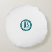 Coussins Ronds Edinburgh Castle Sepia Photograph (Dos)