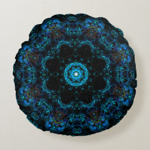 Coussins Ronds Effet Aqua Kaleidoscope,