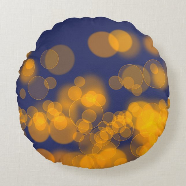 Coussins Ronds effet bokeh. (Devant)