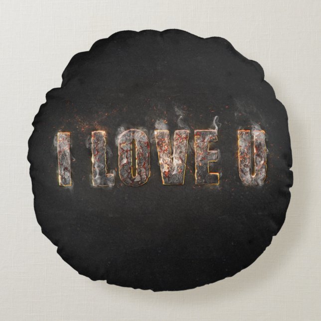 Coussins Ronds Effet Magma (Devant)