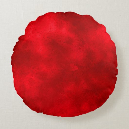 Coussins Ronds Effet nuage tempête élégant motif rouge noir (Devant)