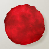 Coussins Ronds Effet nuage tempête élégant motif rouge noir (Dos)